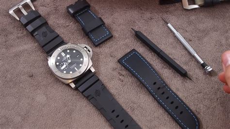 change strap panerai 1372|Panerai watch buckle.